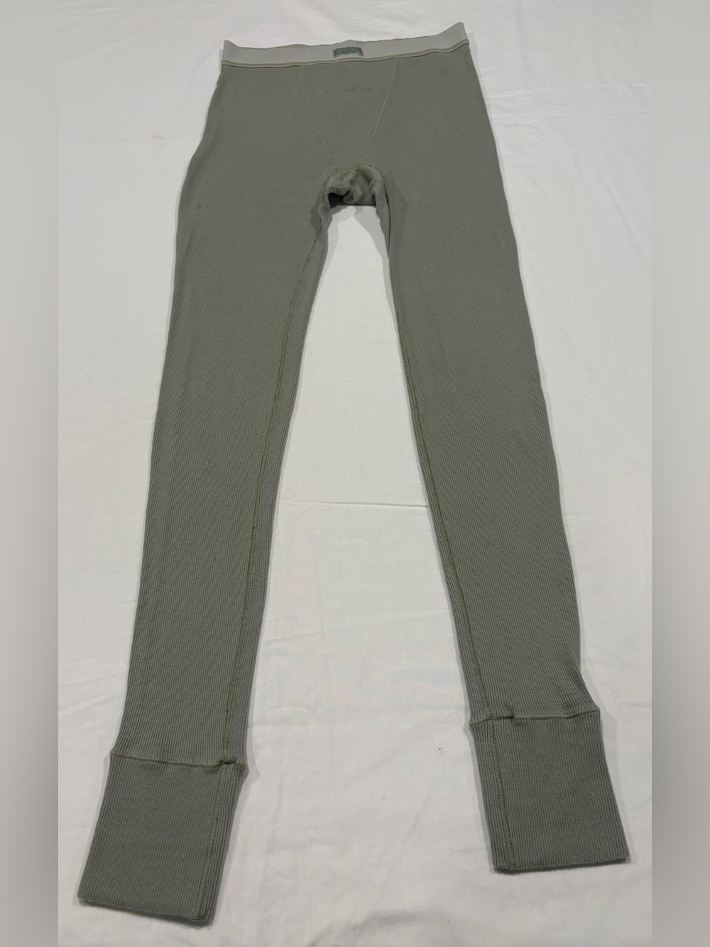 SKIMS Olive Ribbed High-Waist Leggings